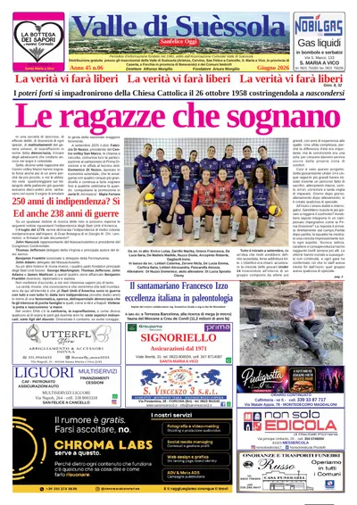 Prima pagina di Giugno 2026